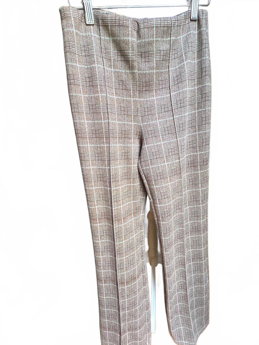Lyssé New York Brown Plaid Pants M